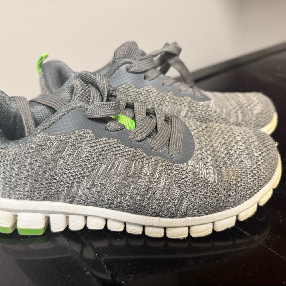 Deer Stags Gray and Green Kids Shoes